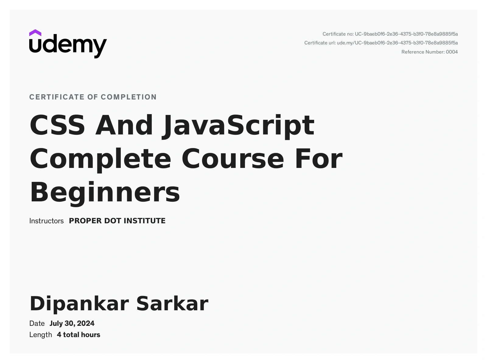 Wordpress developer certificate